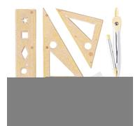 Yjkedfh Kit de Géométrie - Ensemble de Règles Mathématiques Capybara | Outil de Mesure Transparent pour Apprentissage Examens Maison École - Examen École Maison Art Fille Garçon