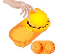 Yjkedfh Moules À Gâteau En Silicone Pour La Cuisson | Moules À Desserts De Cuisine En Forme De | Moules à 2 Cavités pour Halloween Desserts d'Automne Chocolat Gourmandises de Fête