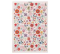 Yjkedfh Papier De Trans-fert d'argile en Céramique De Poterie, Autocollants De Fleurs Colorées, Papier De Trans-fert d'eau Soluble dans l'eau pour Décalcomanie en Émail De Poterie, 9.5x13.8cm