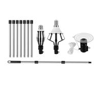 Yjkedfh Perche Allongeable Pour Ampoules,Outil de Remplacement de 4 m avec Ventouse Panier | Tige Allongeable Pour Usage Domestique Industriel | Lieux Publics Intérieurs Et Lustres