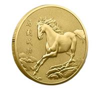 Yjkedfh Pièce Nouvel an Chinois | Pièce Commémorative - Souvenir de Nouvel an Chinois 2026 pour Décoration Maison Cadeau pour Adulte et Enfant