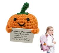 Yjkedfh Positive Crochet,Légumes Motivants - Joli Cadeau D'encouragement avec Carte pour Amis Garçon Fille Jeune Adulte Maison Bureau Étudiant Table De Chevet Dortoir