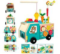 Yjkedfh Shape Sorter - Activités Sensorielles Éducatives,Jouet en Bois Trier Carottes Formes Géométriques | pour École Maternelle Crèche Garderie Maison Voyage Interaction Éducative