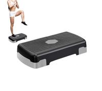 Yjkedfh Stepper Aerobic Fitness Step Plateforme D'aérobic, 45 Cm Pédales De Fitness Réglables Plate-Forme De Marche Aérobique Planche d'exercice, Hauteurs De Niveau Réglables en 3 Marches