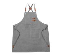 Yjkedfh Tablier de Travail - Tablier pour Serveurs et Serveuses d'Établissement | Toile Résistante aux Taches avec 3 Poches pour Restaurant Poterie Jardinage Salon Grillade Cuisine Pâtisserie Atelier