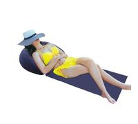 Yjkedfh Tapis De Plage avec Coussin Gonflable, Chaise Longue Anti-Sable, Matelass De Détente Pliable pour La Famille, Les Amis, Le Bronzage Et Le Bronzage (160 X 70 Cm)