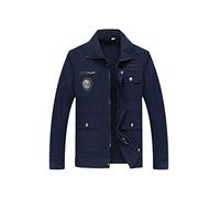 YJKJ Blouson De Travail, Soudeur Vetement De Travail, Élasticité Résistant Aux Rayures Résistant Aux Taches Résistant À l'usure Convient À Plusieurs Industries,Bleu,XXL