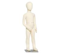 YJKKZQLB Mannequin pour Enfants de 5 à 14 Ans, Mannequin pour Enfant, Mannequin pour Tout-Petits, Adolescents, Torse Beige, Mannequin pour vitrine de Magasin, avec tête et Bras (Taille : 6 Ans)