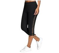 YJLX Pantacourt d'été pour femme - Taille haute : Capri - Pour l'été - 7 8 - Grandes tailles - Pantalon de loisirs - Pantalon de sport - Pantalon de trekking - Pantalon de sport - Pantalon de