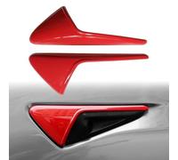 YJMOTOR Convient pour Tesla Model 3 Y HW3.0 Couvercle de protection latéral de caméra de clignotant Accessoires de décoration Convient pour Tesla Model 3 Y 2017-2023 (rouge)