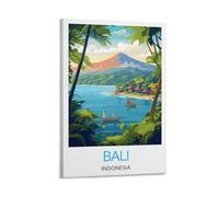YJNENG Impression sur toile Bali Indonésie - Décoration murale moderne - Poster décoratif familial - 20 x 30 cm