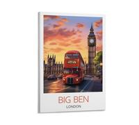 YJNENG Impression sur toile Big Ben Londres - Décoration murale moderne - 20 x 30 cm