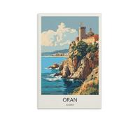 YJNENG Impression sur toile Oran Algérie - Décoration murale moderne - Poster décoratif familial - 20 x 30 cm