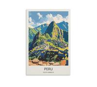 YJNENG Impression sur toile Pérou Amérique du Sud - Décoration murale moderne - Poster décoratif familial - 20 x 30 cm