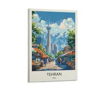 YJNENG Impression sur toile Téhéran Iran - Décoration murale moderne - Affiche décorative familiale - 60 x 90 cm