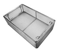 yjnhxns Plateau de stérilisation pour Instruments médicaux en Acier Inoxydable 304, Panier perforé en Maille de 4 mm, pour hôpital et Clinique(25 * 20 * 7cm)