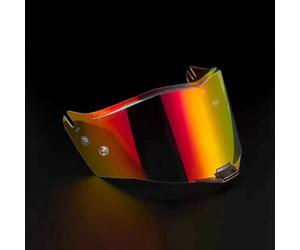 YJPHR Visiere Casque Moto pour LS2 FF805 Thunder, Lentille de Lunettes de Casque Remplacement Shield Pare-Vent Casque Lentille,Normal-F Revo Deep Red
