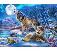 YJPZZG Puzzle 1000 Pièces Puzzle en Bois loups Puzzle pour Adultes de 1000 pièces Résumé du Paysage des Quatre Saisons Jeu D'Intelligence De l'art De La Décoration Moderne Jeu Cadeau Unique