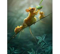 YJPZZG Puzzles 120 PièCes pour Adultes l'eau Potable des Rats Casse-TêTe pour Adultes Et Enfants De Plus De 14 Ans, Records De Nature pour Casse-TêTe Taille Finie 21×29.7cm