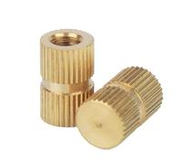 YJQHODY Écrou moleté à injection thermofusible en laiton massif de type B, borgne, accessoires d'insertion de précision(M3x4x12mm)