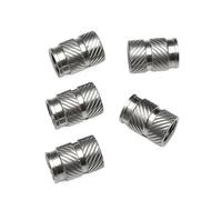 YJQHODY Écrous d'insertion en acier inoxydable 304, fixations moletées, inserts filetés thermiques, aspect professionnel(5MM*M2*3.6MM)