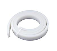 YJQHODY Joint d'étanchéité en caoutchouc de silicone, bande d'étanchéité solide antidérapante VMQ blanche 1 m for électricité(2x10mm)