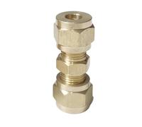 YJQHODY Raccord de compression en laiton for tube de diamètre extérieur 4-42 mm, adaptateur avec bague de serrage, 1 pièce(15mm)