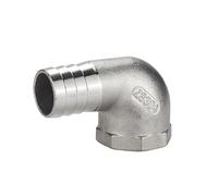 YJQHODY Raccord fileté femelle en acier inoxydable 304, coude à angle droit for tuyau d'eau, accessoire de joint de tuyau en cuir, 1 pièce(32MM*1INCH)