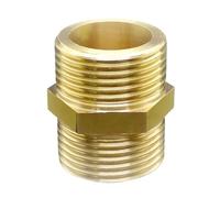 YJQHODY Raccord pneumatique en laiton, raccord de tuyau à embout hexagonal, adaptateur rapide, 1/8, 1/4, 3/8 pouce BSP mâle, 1 pièce(1/4inch)