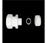 YJQHODY Raccord rapide PTFE F4 à 2 voies, droit, avec virole simple, résistant aux hautes températures, 1 pièce(30175 * 6.35mm)