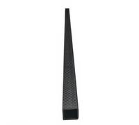 YJQHODY Tige en fibre de carbone de 1 mètre, tube rectangulaire léger à finition mate for modèle d'avion RC, 1 pièce(17x15mm)
