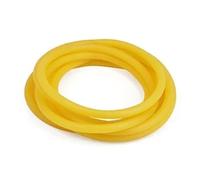 YJQHODY Tube en caoutchouc à bout rond de qualité supérieure, bonne résistance, 1 mètre x 2 mm x 4 mm, tube en silicone creux rouge/bleu, 1 pièce(Yellow)