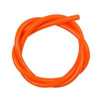 YJQHODY Tube en caoutchouc à bout rond de qualité supérieure, bonne résistance, 1 mètre x 2 mm x 4 mm, tube en silicone creux rouge/bleu, 1 pièce(Orange)