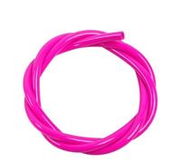 YJQHODY Tube en caoutchouc à bout rond de qualité supérieure, bonne résistance, 1 mètre x 2 mm x 4 mm, tube en silicone creux rouge/bleu, 1 pièce(Pink)