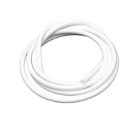 YJQHODY Tuyau de plomberie en caoutchouc souple et flexible, 1 mètre, tube en silicone de diamètre extérieur 10 mm, 9 mm, 8 mm, 7 mm, for équipement de laboratoire(White,1METER*4MM*7MM)