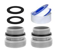 YJSDDNTY Adaptateur de Tuyau de Pompe de Piscine, 40 mm à 1.5 Pouces Le Tuyau Change Le Paquet d'adaptateur, Adaptateur pour piscines,Lot de 2