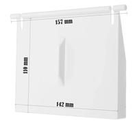 YJSDDNTY Clapet de skimmer de piscine standard, pièces de rechange pour skimmer encastré, pièce de rechange pour bassin hors-sol (142 mm x 110 mm)