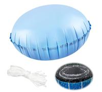 YJSDDNTY Coussin Gonflable pour Piscine d'hiver,1.2x1.2m, pour la Plupart des Types de piscines, avec Cordes de 15 m, Bleu