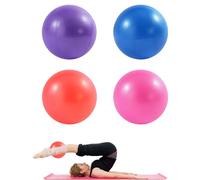 YJSDDNTY Lot de 4 Petits Ballons de Gymnastique, Protection Contre l'éclatement, Ballon de Yoga, Ballon d'équilibre, Ballon de Yoga pour la Maison, la Salle de Sport et Le Bureau
