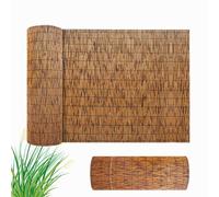 YJSGHRHL Canisse Pare-Vue Bambou, Rouleaux de Clôture en Roseau Jardin, Clôture en Bambou Protection Vent Soleil pour Balcon Claustra Bois Exterieur 30 55 90 130 160 190cm Hauteur