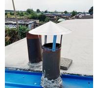 YJSGHRHL Chapeau de Cheminée Poêle for Anti Oiseaux, Couvercle de Cheminée d'aération, Hotte d'évacuation de Fumée, Capuchon de Cheminée Vent for Ronde Cheminées(20cm)