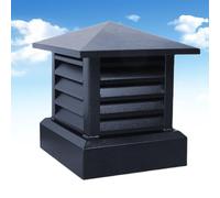 YJSGHRHL Chapeau de Cheminée Ventilation, Capot de Conduit de fumée for Base Carrée, Couvercle de Cheminée Alliage d'aluminium for Anti Pluie, Couverture de Anti Oiseaux(30cm)