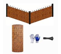 YJSGHRHL Clôture Balcon en Bambou Naturel, Rouleau du Canisse en Roseau Protection De La Vie Privée 30 40 70 100 120 150 180cm Hauteur, Clôture Bambou Imperméable pour Exterieur Piscine Pergola