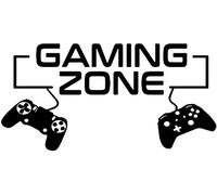 YJSS Autocollant mural amusant avec citation de zone de jeu amusante pour décoration de chambre à coucher - Autocollant en vinyle inspirant - Manette de jeu Nerd Geek - Adolescente - Console de jeu pour enfants (55,9 x 38,1 cm)
