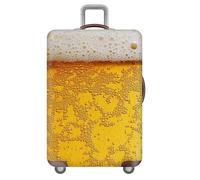 YJSZY Housse De Valise éPaisse Avec Fermeture éClair,Housse De Protection éLastique Anti-Rayures,Lavable Et Anti-PoussièRe Pour Valise Trolley De 18 à 32 Pouces,Luggage Cover (Jaune,S(18-21inch))