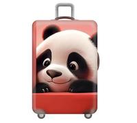 YJSZY Housse De Valise éPaisse Avec Fermeture éClair,Housse De Protection éLastique Anti-Rayures,Lavable Et Anti-PoussièRe Pour Valise Trolley De 18 à 32 Pouces,Luggage Cover (Panda,S(18-21inch))