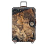 YJSZY Housses éLastiques Pour Valises,Housse De Voyage Pour Valise,Housse De Protection Anti-Rayures Pour Valise,Housse De Bagage Pour Bagages Cabine Et Bagages EnregistréS (Vintage,XL(29-32inch))