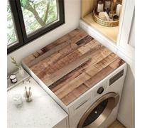 YJSZY Tapis De Protection pour Dessus De Machine à Laver,Grain De Bois,AntidéRapant Housse De Machine à Laver pour Machine à Laver,SèChe-Linge,RéFrigéRateur,Cuisine,Bain,Carpet (Color 3,60 x50 cm)