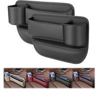 YJTYC Boîte de Rangement de siège de Voiture, pour Opel Corsa F Corsa-e MJ22 Corsa Edition 2019-2024 Rangement de siège de Voiture,Boîte de Rangement en Cuir PU,Black