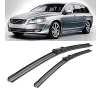 YJTYC Jeu de 2 Balais d'Essuie-Glace Avant pour Volvo V70 2008-2016 26"+20", Avant Pare-Brise - Kit Caoutchouc Souple sans Traces
